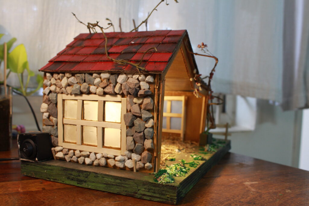 Home Stone House Crib completely handmade with personal touch