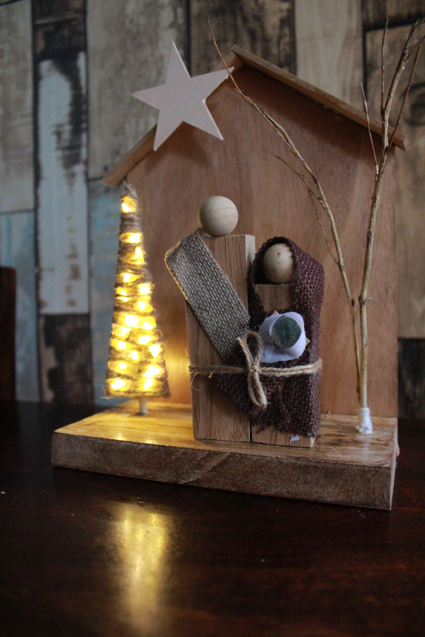 wooden holy family set wooden holy family set